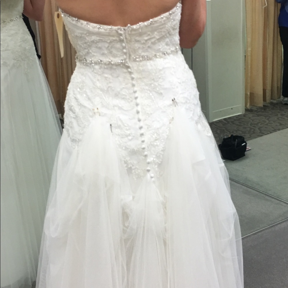 NWT Melissa Sweet IVORY Tulle wedding dress 10 - Picture 6 of 6